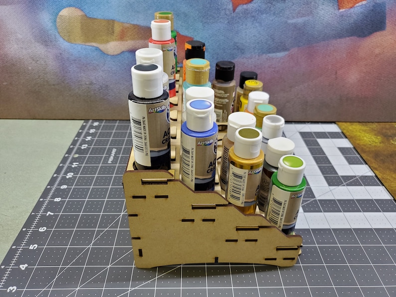 28 Bottle Craft Paint Rack image 3