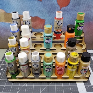 28 Bottle Craft Paint Rack