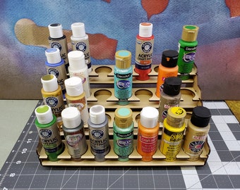 28 Bottle Craft Paint Rack