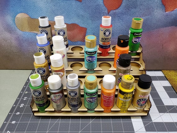 28 Bottle Craft Paint Rack