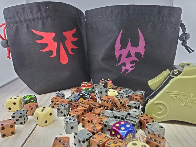 Warhammer 40K Stand Up Dice Bag Etsy