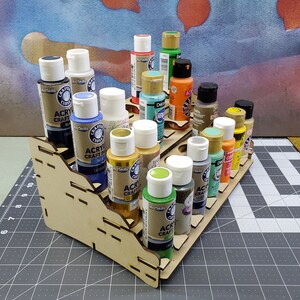 28 Bottle Craft Paint Rack image 2