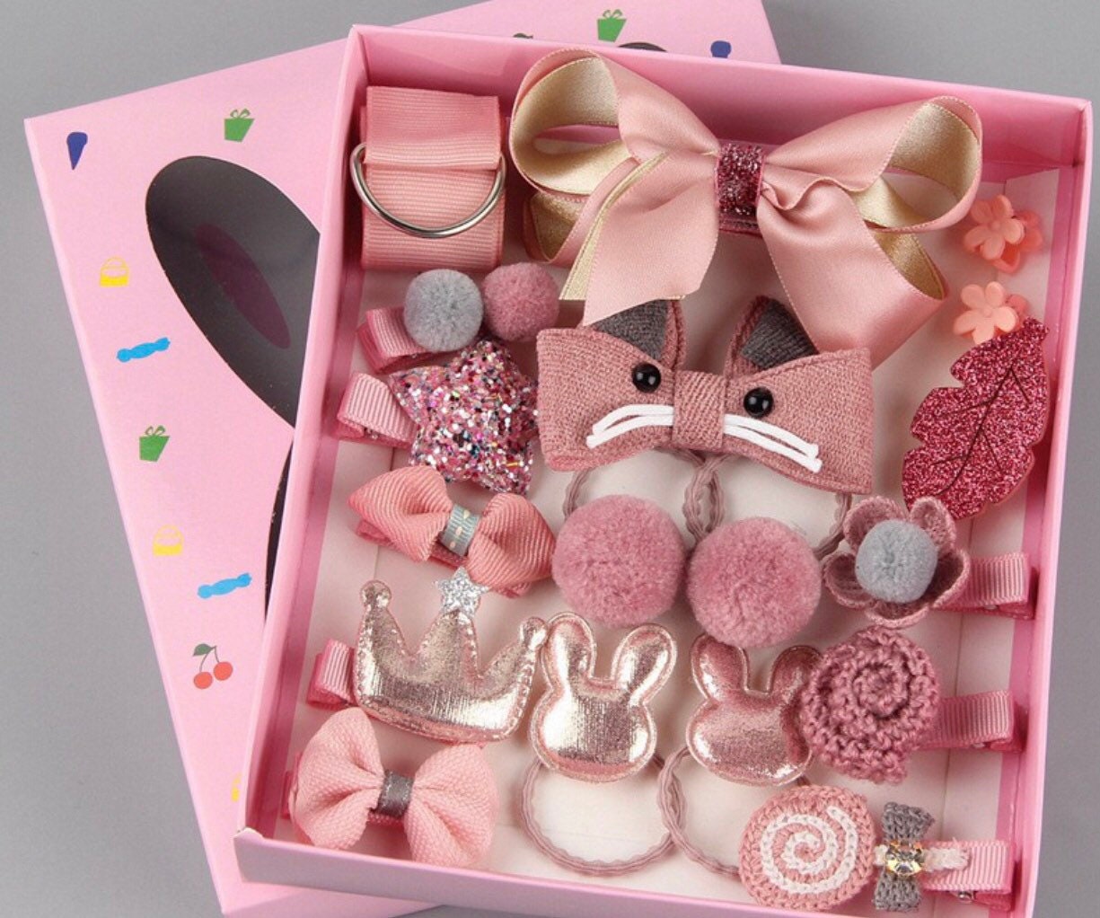 5 Elegant Bow Hair Clips Set in Box Hair Bows 5-Count | Five Below main image 2