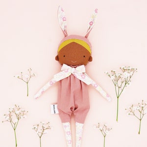 Bunny girl doll / rabbit doll / easter rabbit / keepsake gift / heirloom doll image 3