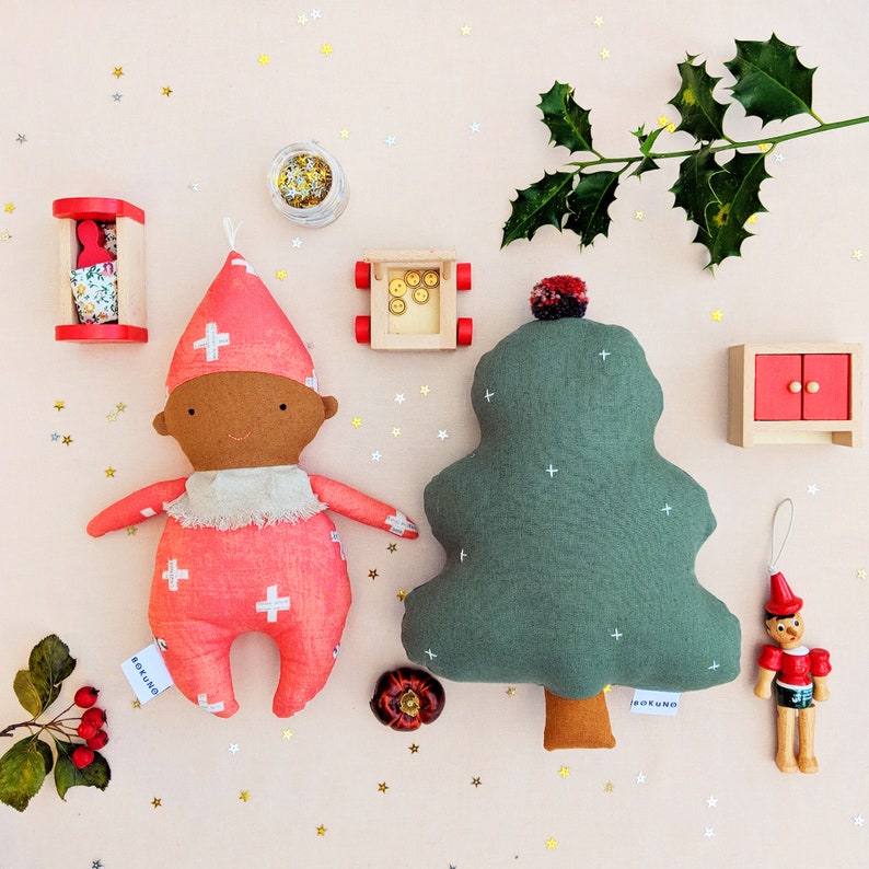 Tree cushion / Xmas tree / holiday decor / Christmas / pillow / soft toy / Christmas gifts / nordic / scandinavian image 3
