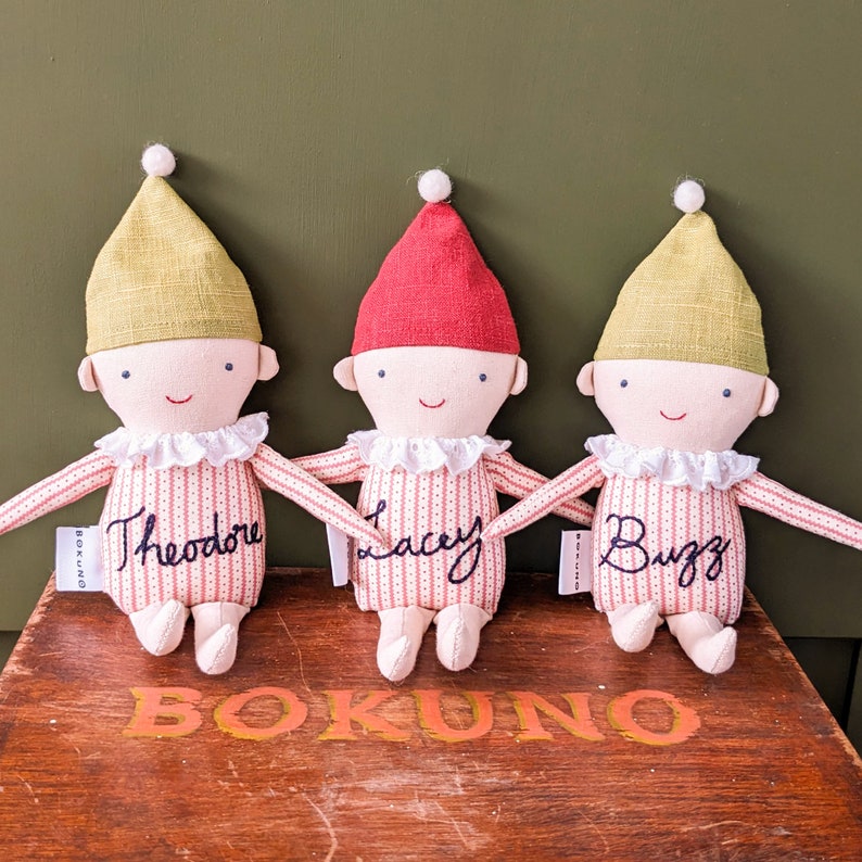 Little Elf doll / Christmas elves / holiday elf / black doll / Christmas Decoration / ornament image 5