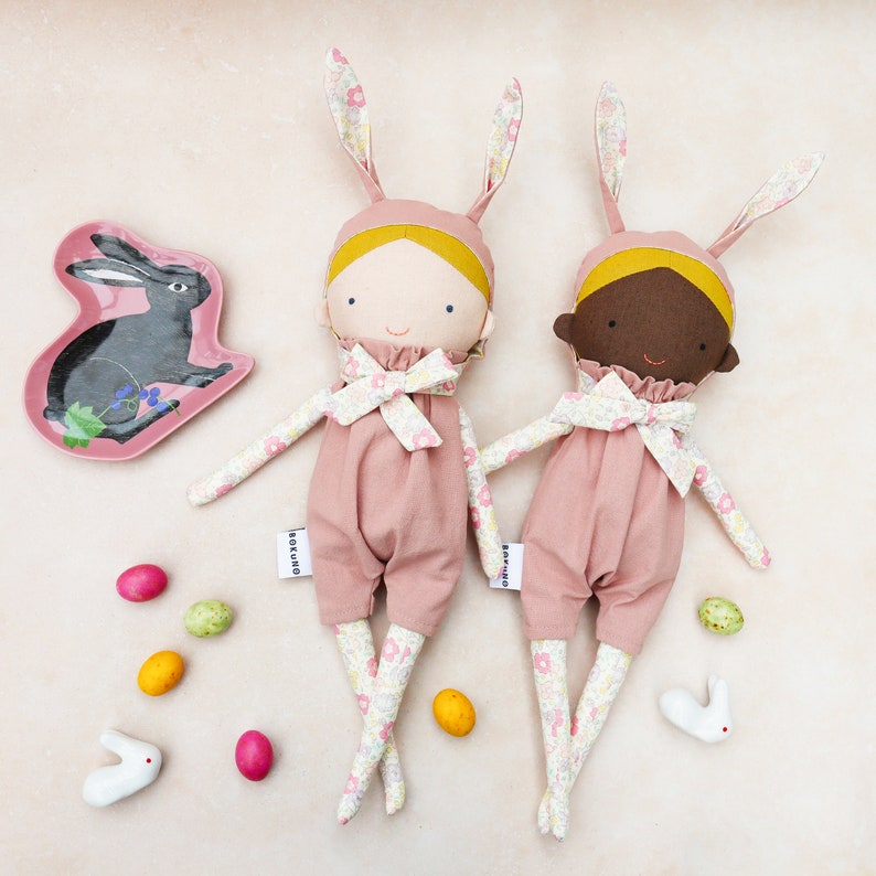 Bunny girl doll / rabbit doll / easter rabbit / keepsake gift / heirloom doll image 8