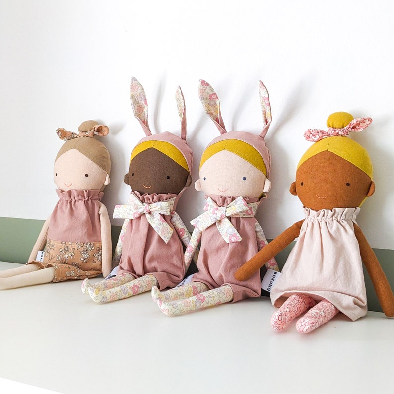 Bunny girl doll / rabbit doll / easter rabbit / keepsake gift / heirloom doll image 10