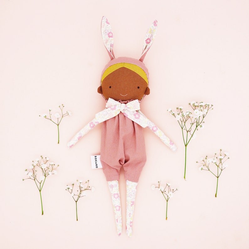 Bunny girl doll / rabbit doll / easter rabbit / keepsake gift / heirloom doll image 3
