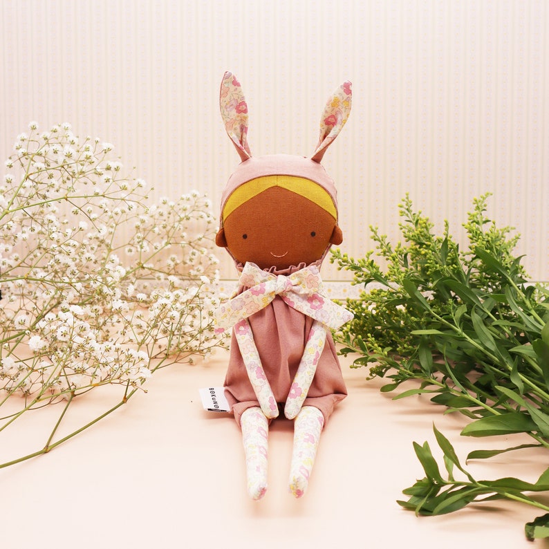Bunny girl doll / rabbit doll / easter rabbit / keepsake gift / heirloom doll image 7