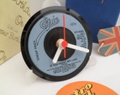 CHEAP TRICK RECORD Clock - Vinyl Record Desk Actual centre of Single on 4 quot High Stand in Presentation Box Various Titles Rock n Roll