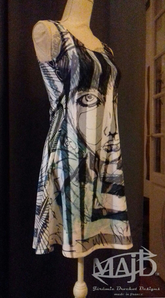 Robe De Plage Turquoisebleuevert African Vibe Beach Dress