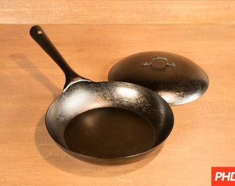 Vintage French Wood Stove Extra Large Deep Heavy Cooking Frying Pan Skillet  Circa 1930s / EVE of Europe 