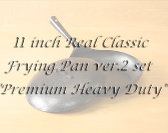 11" Real Classic Frying Pan ver.2 "Premium Heavy Duty" set with lid