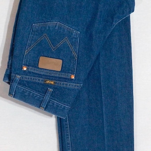 Vintage Wranglers Cowboy Jeans: Western Wear, Dark Wash Bootcut - Size 32 x 40 image 1