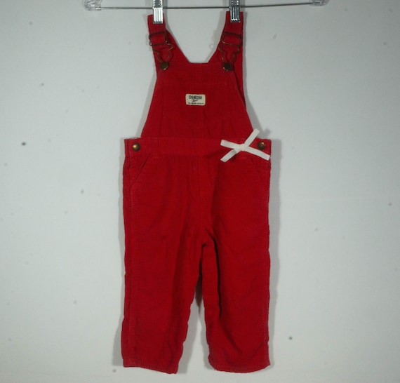 Baby OshKosh Overalls Corduroy Pants Dungaree Cor… - image 1