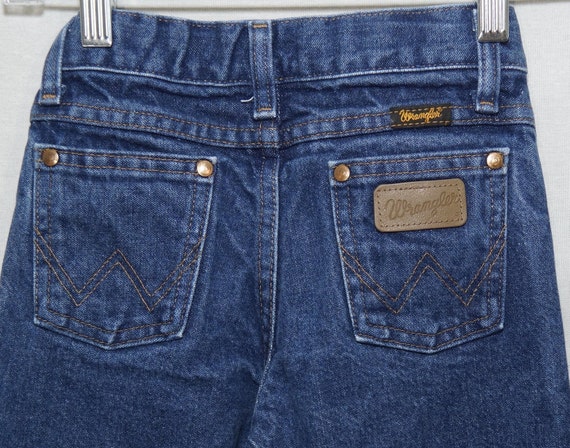 Pantalones vaqueros para ninos de los anos 80 pantalones vaqueros occidentales vintage Wrangler corte acampanado pierna recta talla 7 para ninos ajustados Etsy Mexico