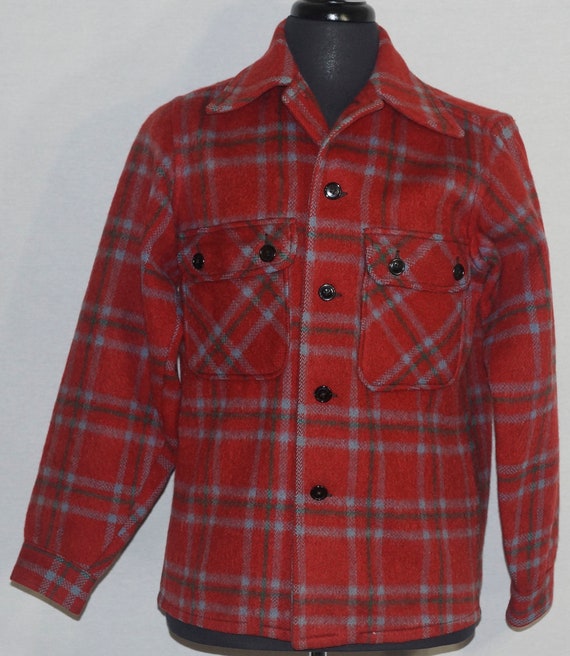 1960's Wool Jacket Shirt Vintage Shanhouse Union M