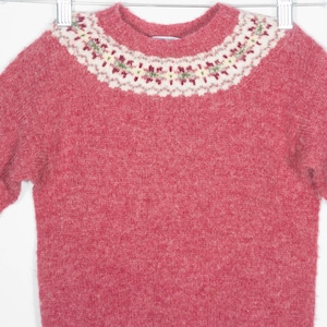 Vintage Shetland Wool Fair Isle Sweater - Kids Size 6/7 - Roble Jones