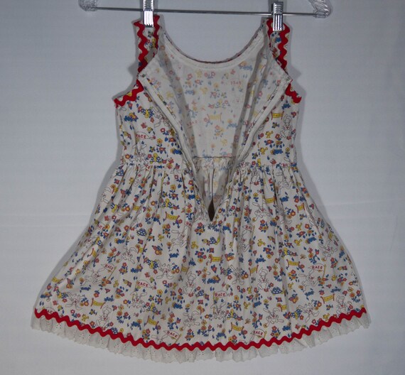 Vintage Handmade Girls Dress, 50s Rockabilly Styl… - image 5