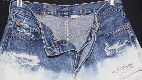 Vintage Levi's Jean Shorts 501 Cutoffs Upcycled B… - image 5