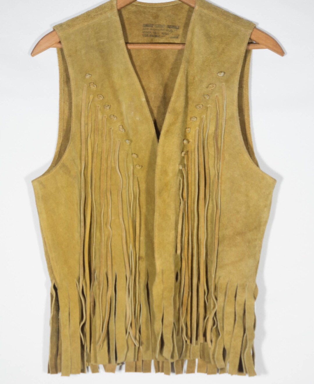 Vintage Western Suede Embroidered Vest