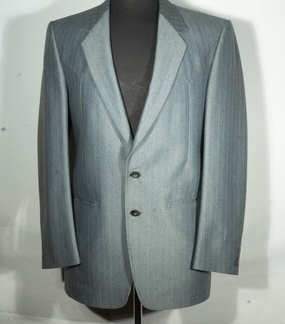 Vintage Western Jacket Rockabilly Cowboy Gabardine Blazer 80s Does 