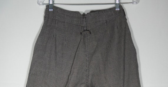 Vintage Shorts 80s Bermuda Cut Preppy Houndstooth Lin… - Gem