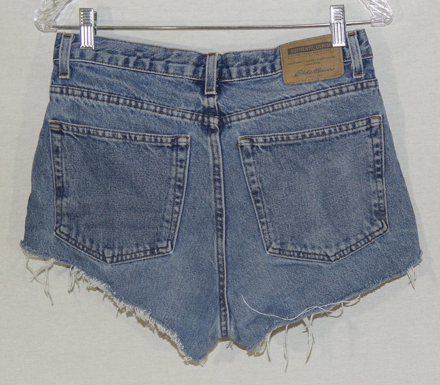 1990 s Jeans Cutoff Shorts Vintage Eddie Bauer Label Cut Offs Cheeky Daisy Dukes 100 Cotton 31 