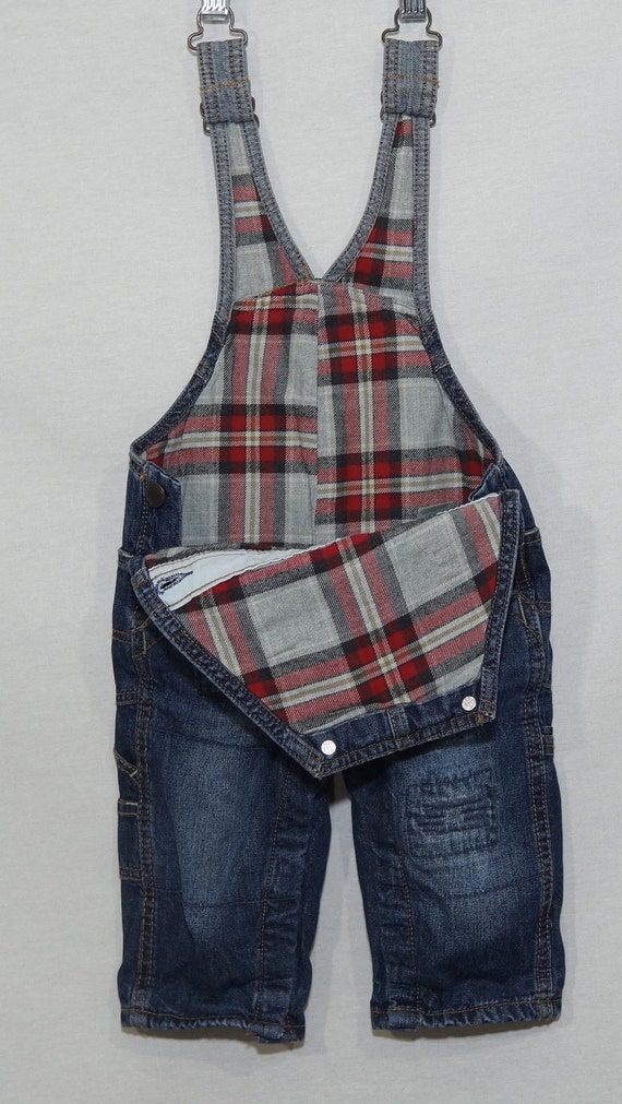 OshKosh Overalls Baby Jeans Vestbak Denim Patchwo… - image 4