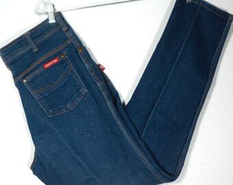 Vintage jeans: stretchdenim met donkere wassing - VTG-maat 10