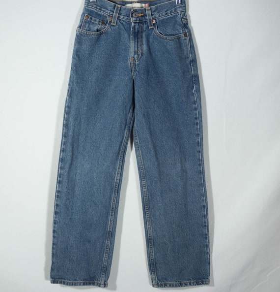 Vintage Kids Jeans Levi's 550 Red Tab Denim - Siz… - image 2