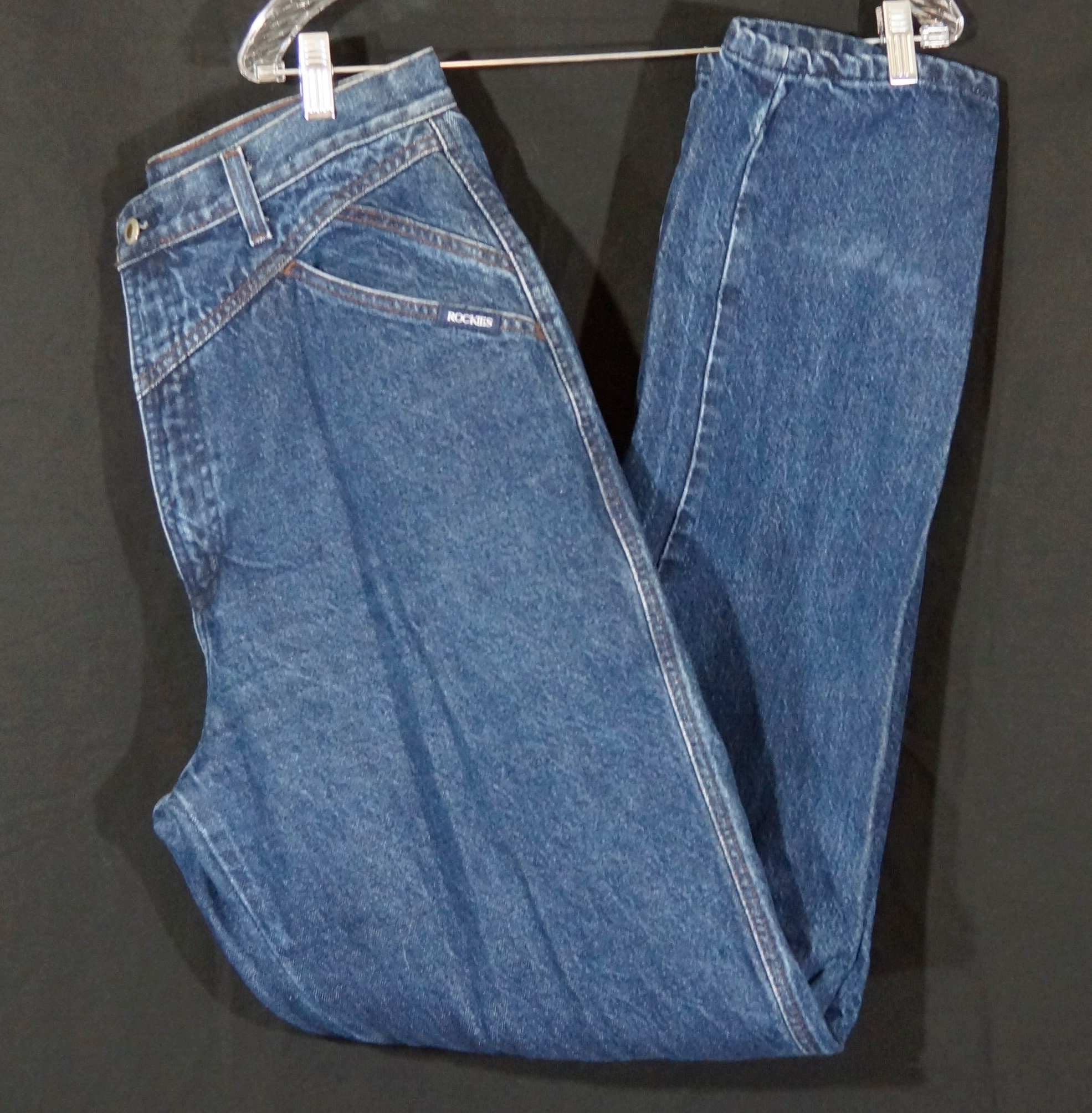 high rise western jeans