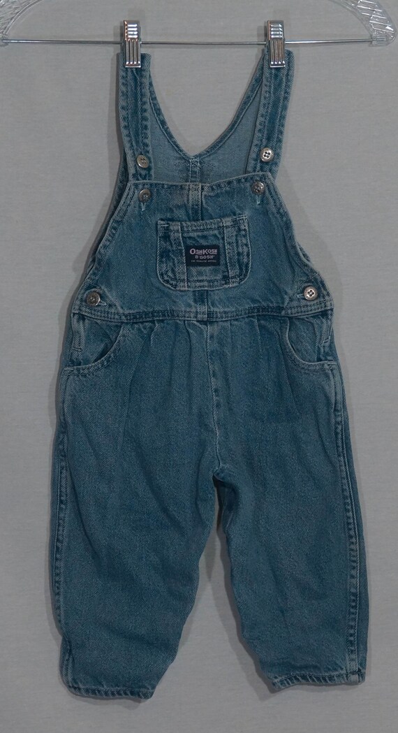 OshKosh Overalls Jeans Vestbak 80s Dungarees Ligh… - image 3