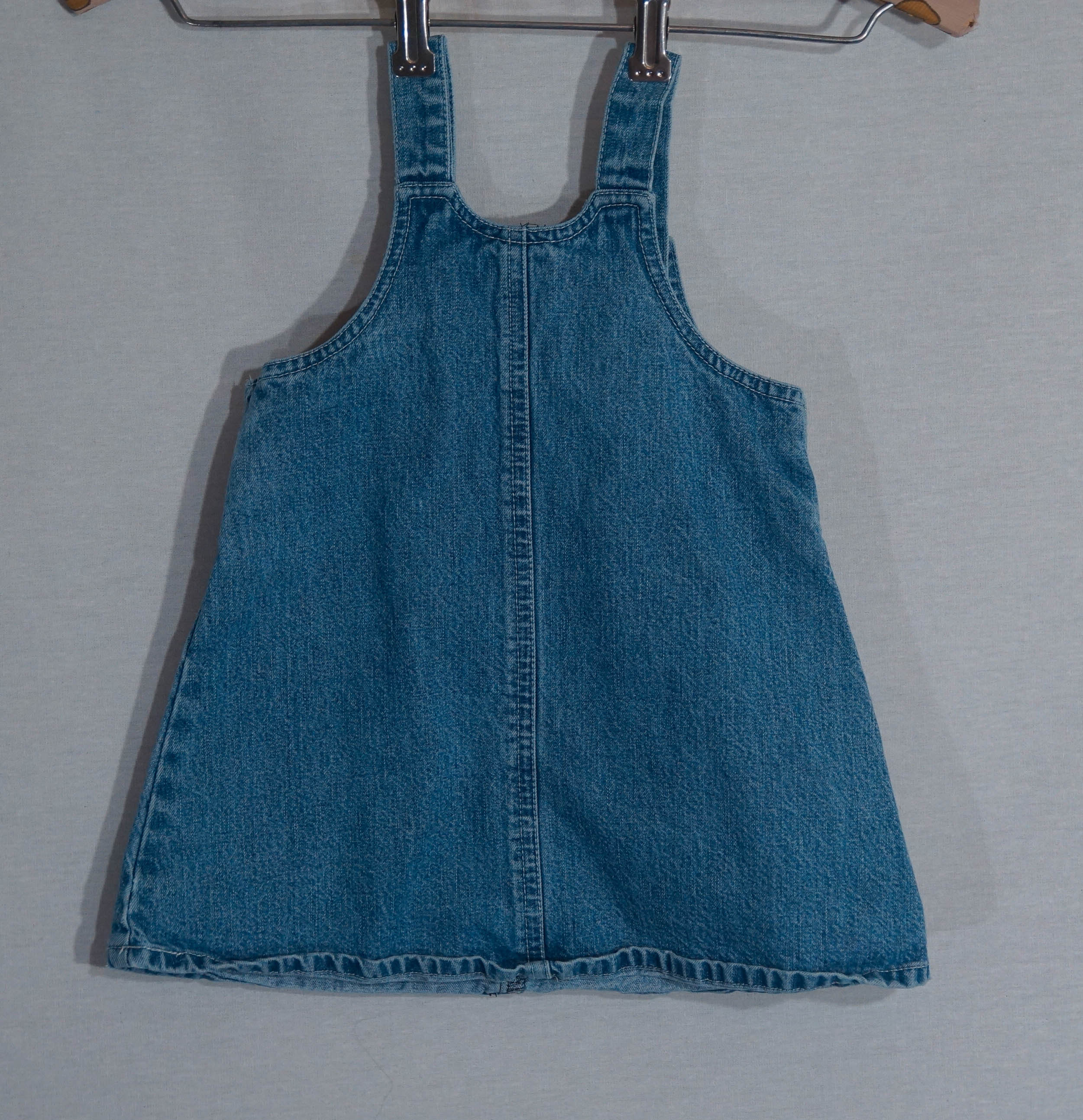 Baby girl denim pinafore discount