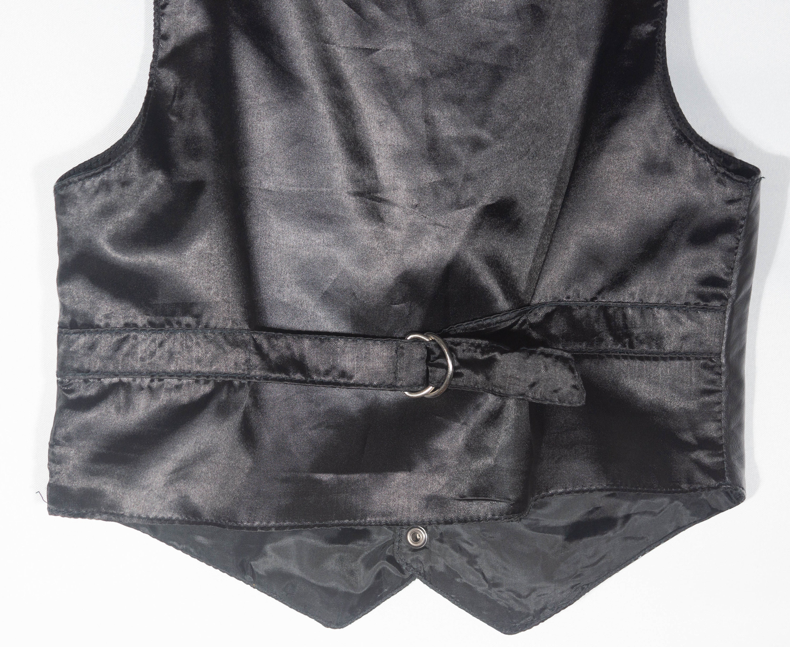 Vintage Kids Leather Vest Scully Label Western Style Snaps Etsy