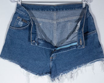 Vintage Jean Shorts Wrangler Cutoffs Distressed Booty Shorts, 32" Waist