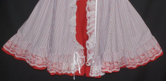 Vintage Square Dance Skirt 80s "Pitchfork" Label … - image 1