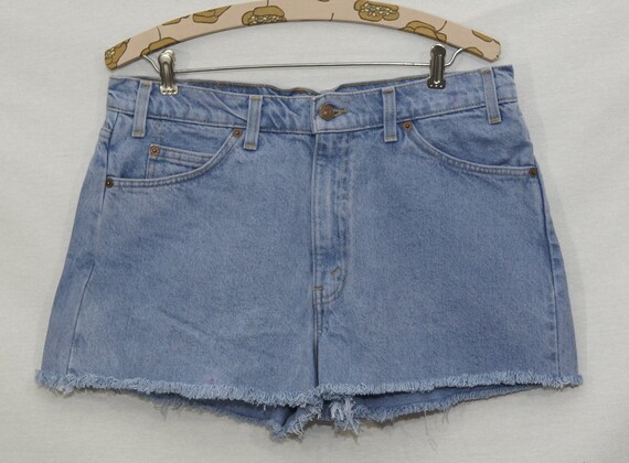 Vintage Levi's Jean Shorts 550 Orange Tab 80s Cut… - image 3