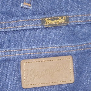Vintage Western Jeans 90's Made in USA Wrangler's Jeans Wranglers Bootcut Straight Leg Dark Blue Denim - Men's Size 29 x 34