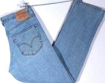 Vintage Levi's 505 jeans lichtblauw denim - maat 33 x 30