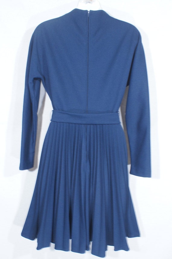 Mod 60s Dress Vintage Accordion Pleated Skirt Uni… - image 3