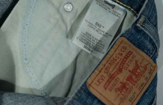 Vintage Kids Jeans Levi's 550 Red Tab Denim - Siz… - image 8