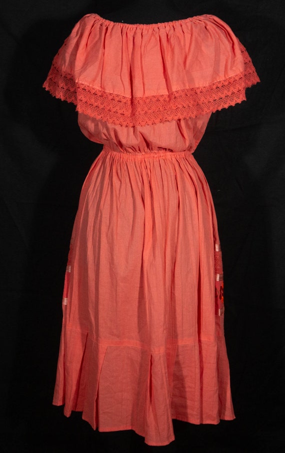 Vintage Mexican Dress Peasant Boho Mexico Tourist Emb… Gem