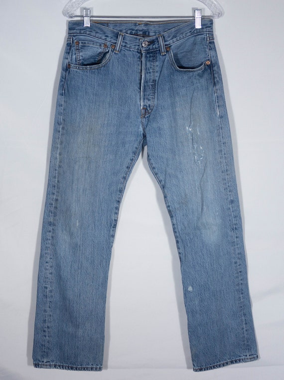 Vintage 501 Levi's 90s Worn-In Jeans Levi Red Tab But… - Gem