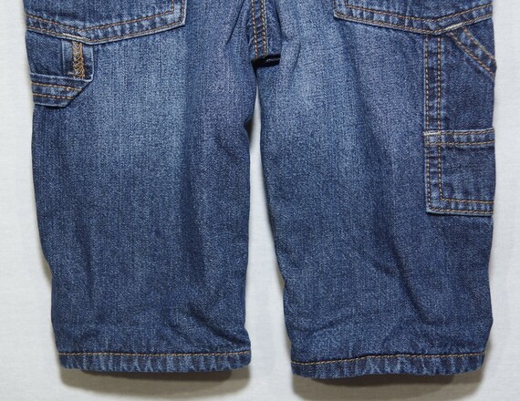 OshKosh Overalls Baby Jeans Vestbak Denim Patchwo… - image 8