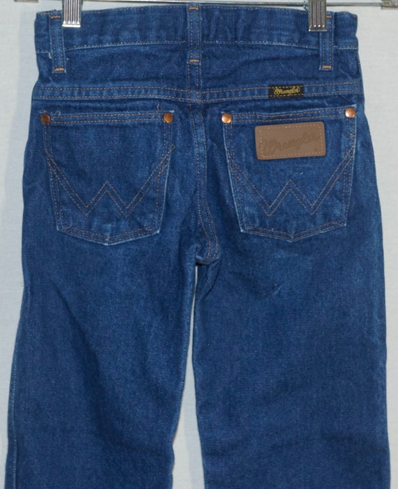 1980's Kids Jeans Vintage Wrangler's Western Deni… - image 8
