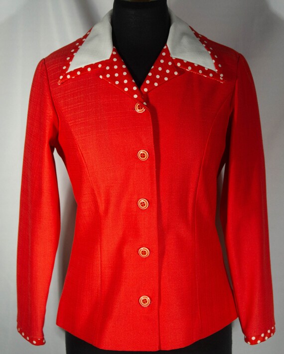 70s Jacket Top Vintage Jo Lester Blazer Shirt Win… - image 10