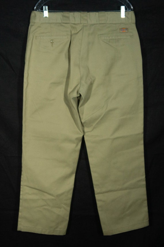 Vintage Dickies 874 Original Fit 90s Utility Pants Tan Khaki Size