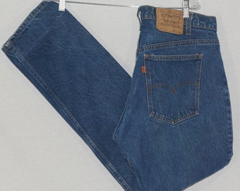 Vintage Levi's Jeans 505 Orange Tab Straight Leg Cut - Size 35 x 31 - Perfectly Worn in, AS FOUND